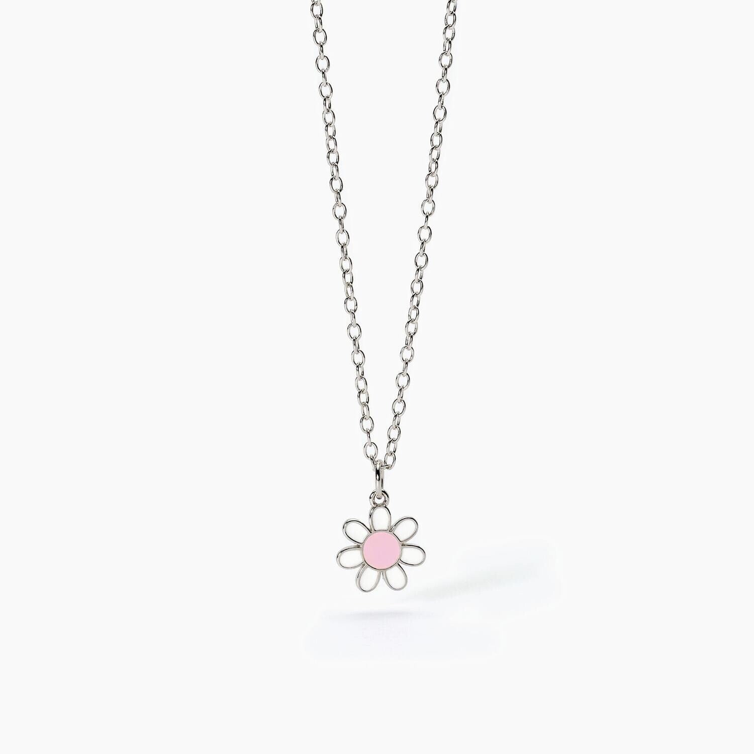 Girocollo in argento con margherita DAISY Mabina Junior