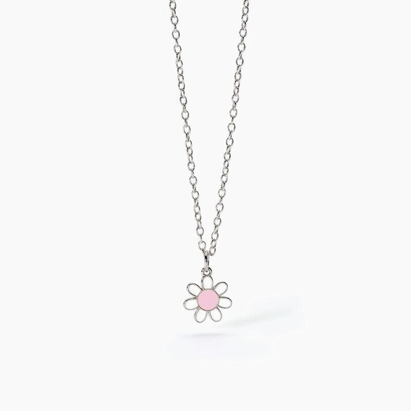 Girocollo in argento con margherita DAISY Mabina Junior