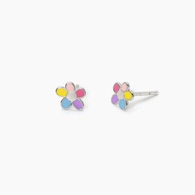 Orecchini in argento con fiorellino BLOOM Mabina Junior
