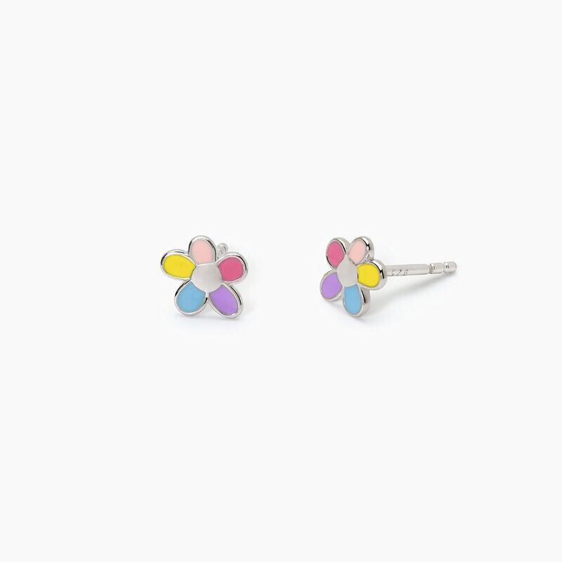 Orecchini in argento con fiorellino BLOOM Mabina Junior