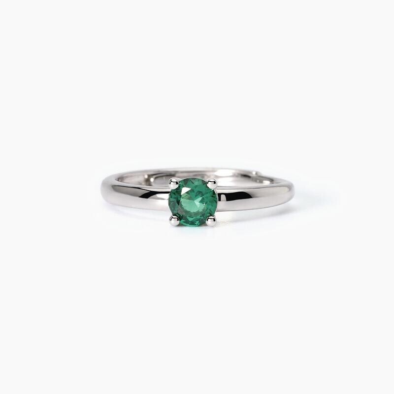 Anello donna in argento con smeraldo sintetico Isabel Mabina Donna