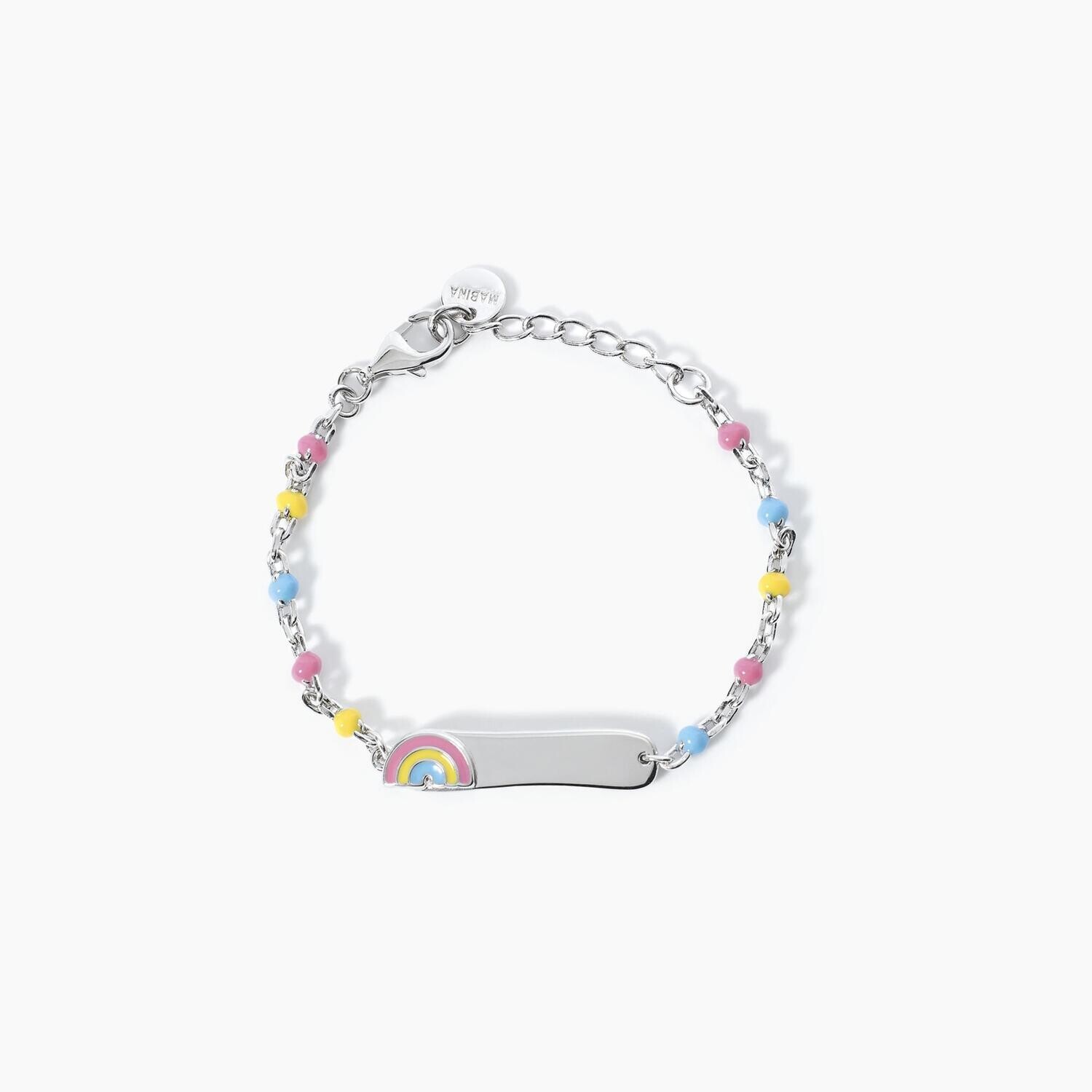 Bracciale personalizzabile arcobaleno RAINBOW-TAG Mabina Junior