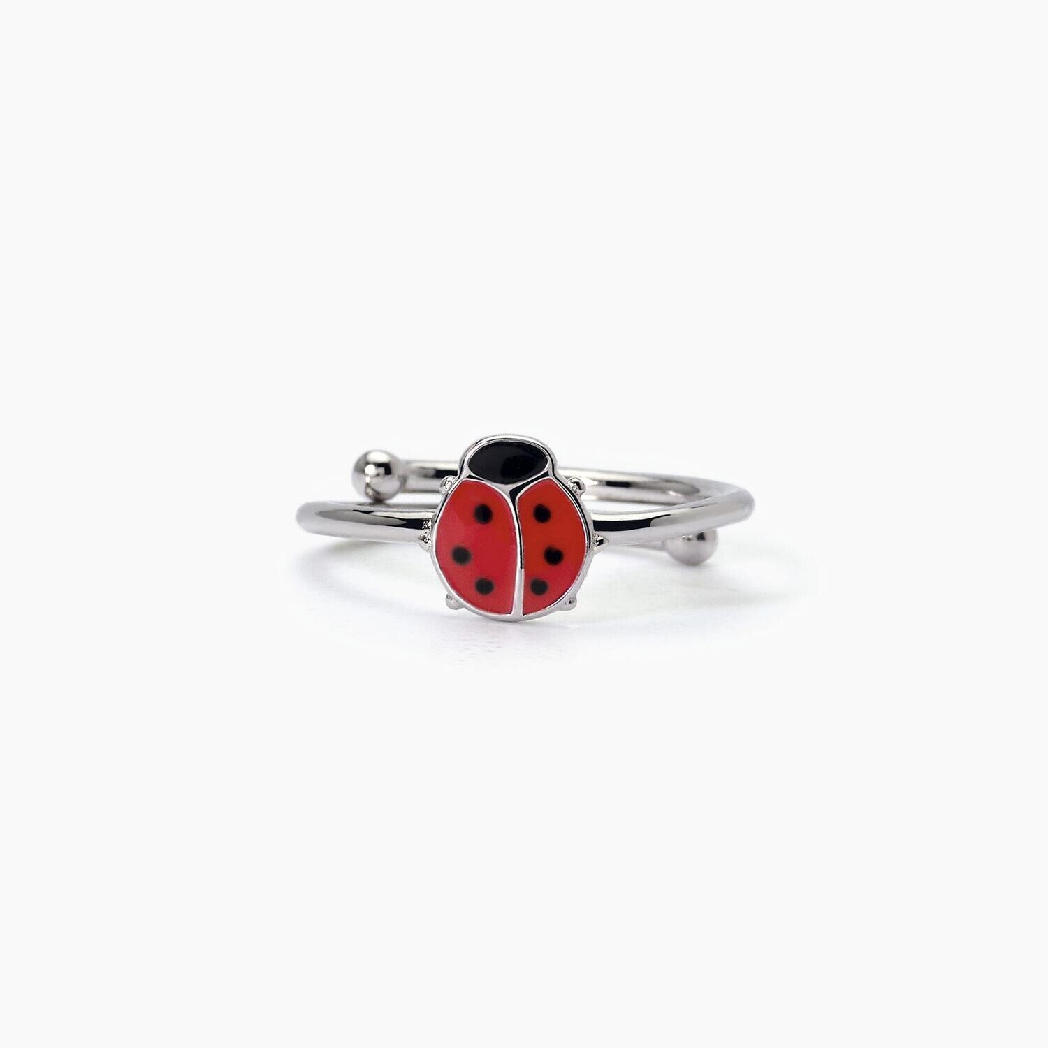 Anello in argento con coccinella FORTUNELLA Mabina Junior