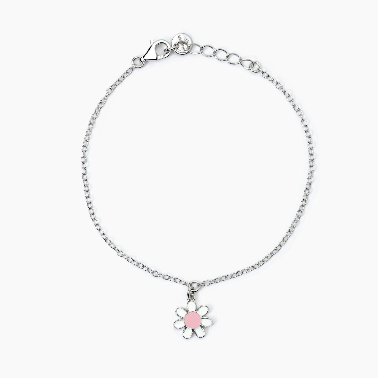 Bracciale in argento con margherita DAISY Mabina Junior