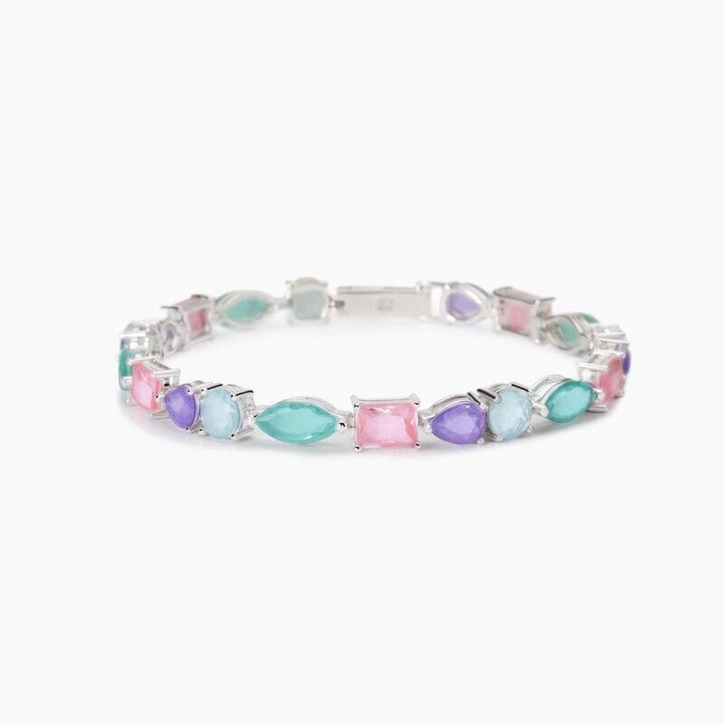 Bracciale fusion stone multicolor Santorini - Mabina Gioielli