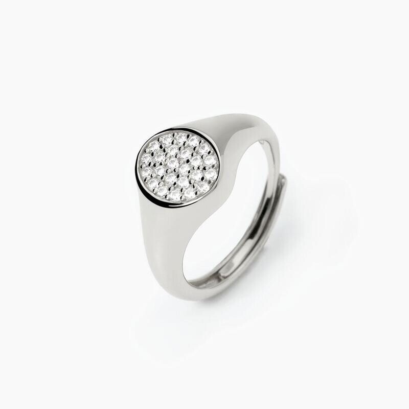 Anello chevalier con zirconi Chevalier Mabina Gioielli