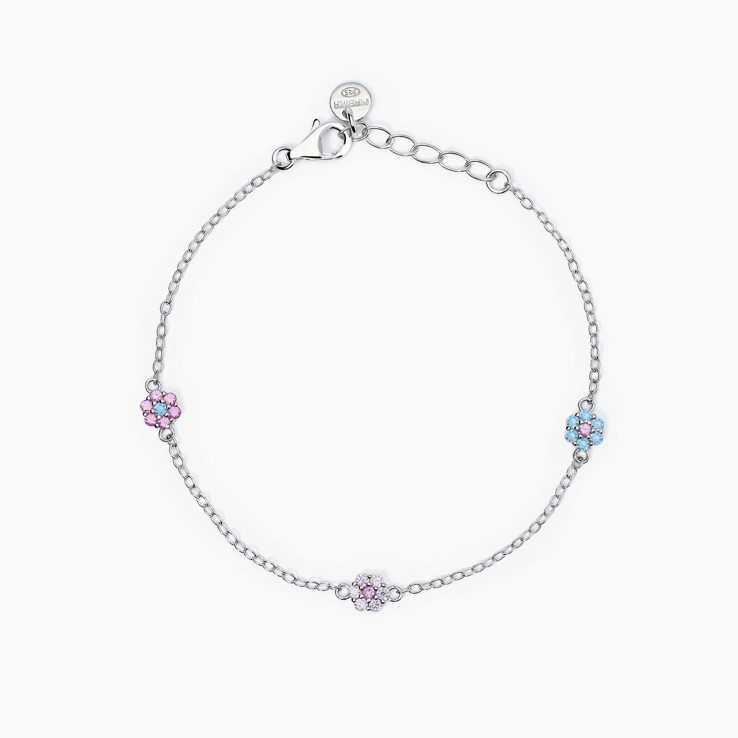 Bracciale da bambina con fiorellini FIOR FIORE Mabina Gioielli