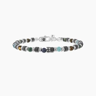 Bracciale uomo regolabile con pietre KIDULT