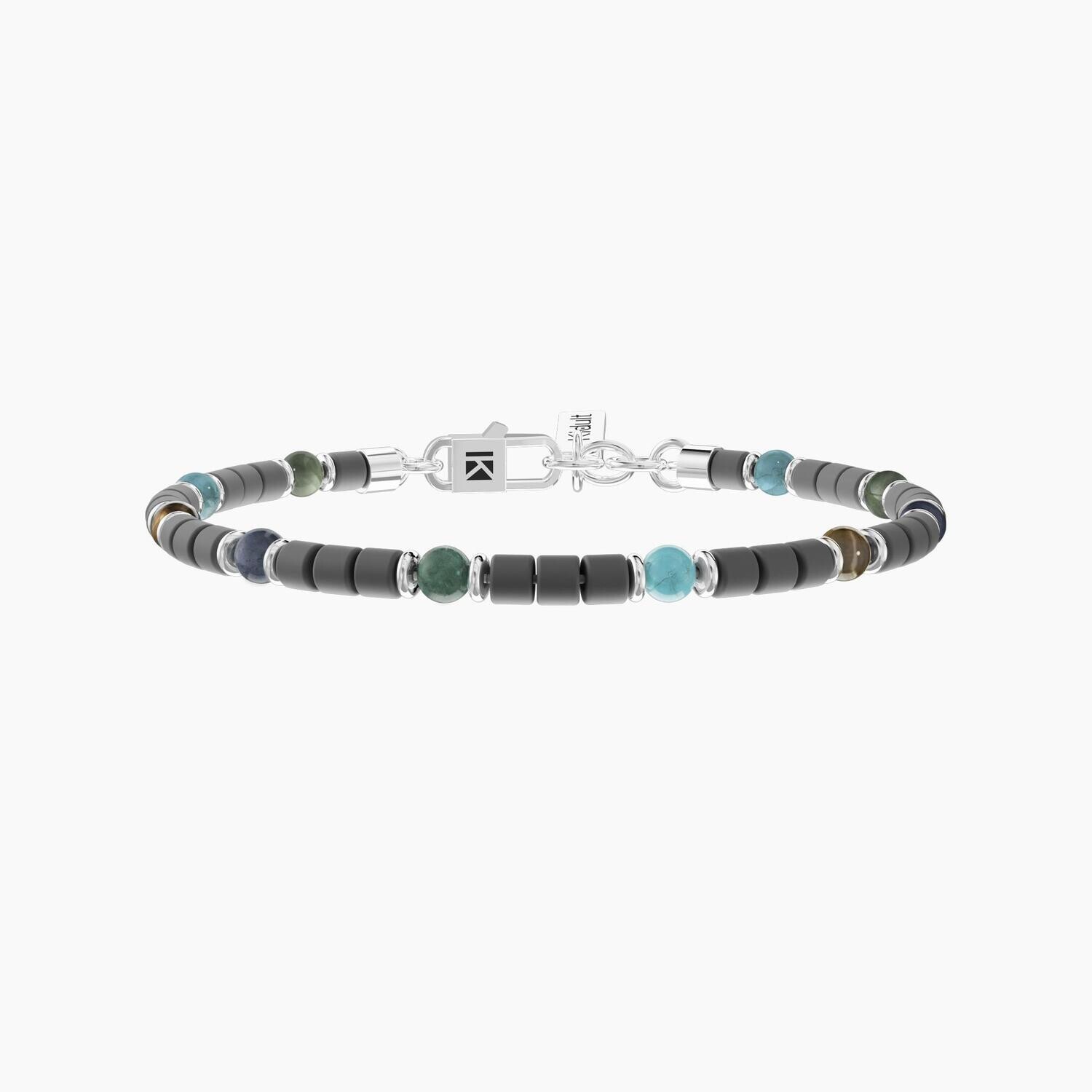 Bracciale uomo con ematite e pietre KIDULT