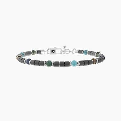 Bracciale uomo con ematite e pietre KIDULT