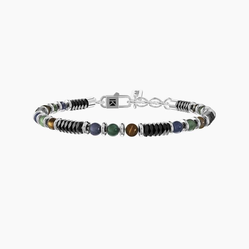 Bracciale uomo con giada e pietre KIDULT