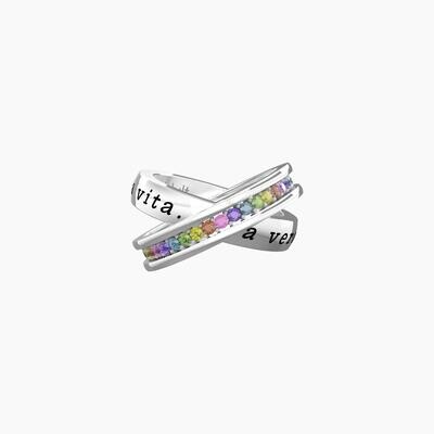 Anello Kidult UNA VERA AMICA È PER TUTTA LA VITA mis 11