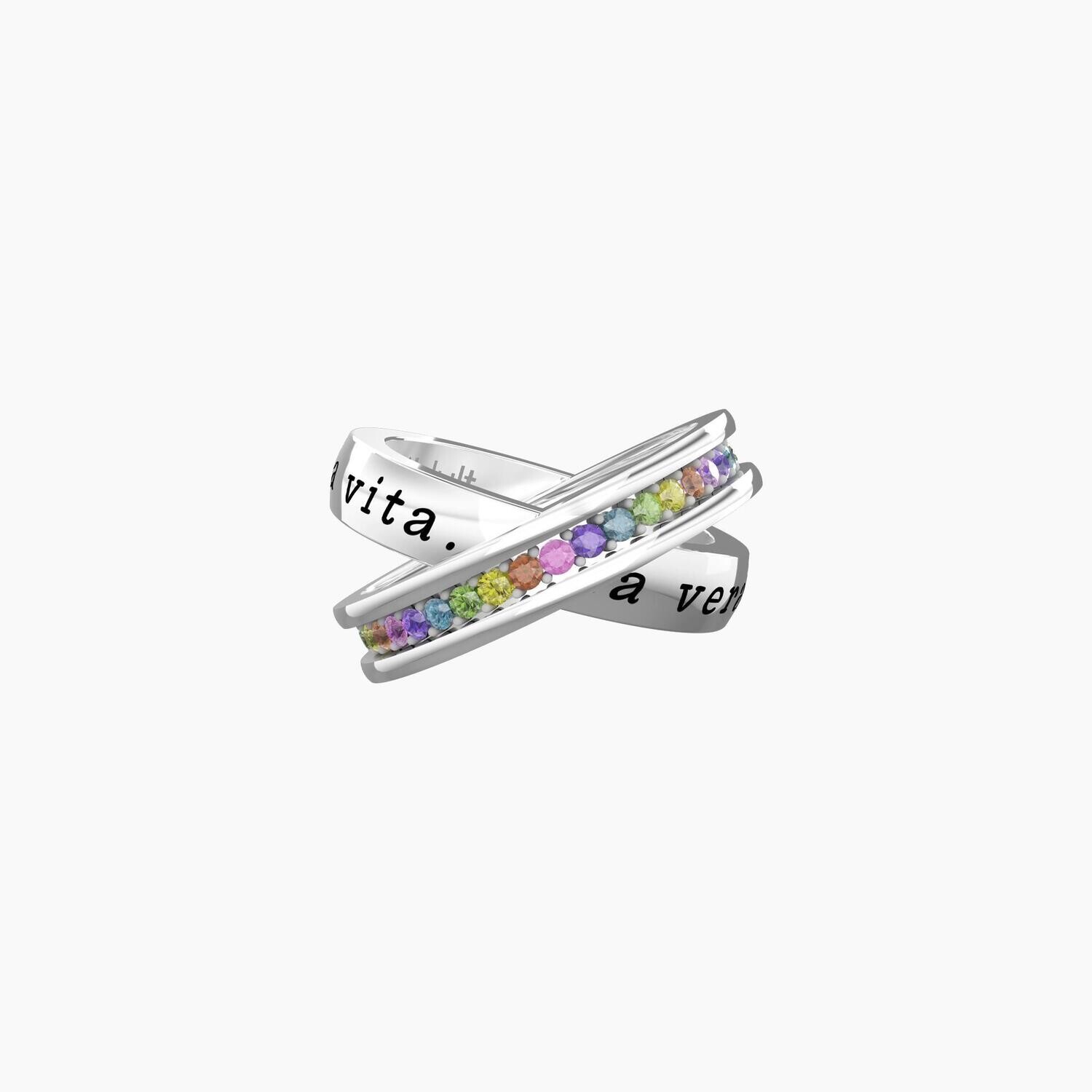 Anello Kidult UNA VERA AMICA È PER TUTTA LA VITA mis 15