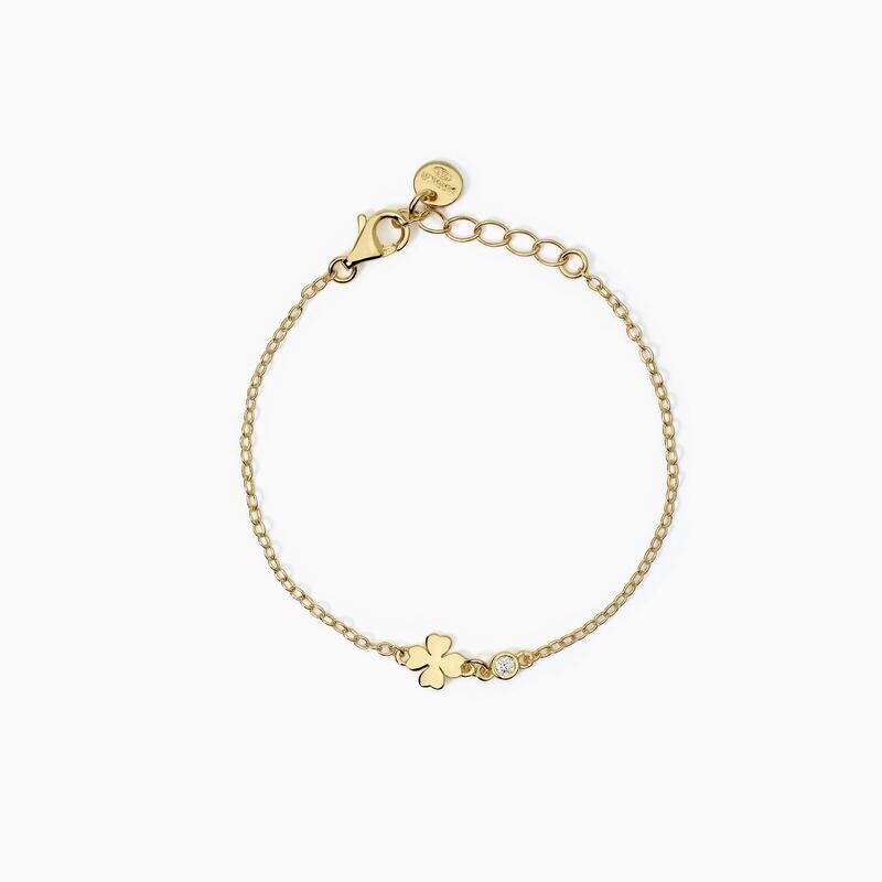Bracciale per bambini con quadrifoglio CERCAMI Mabina Gioielli
