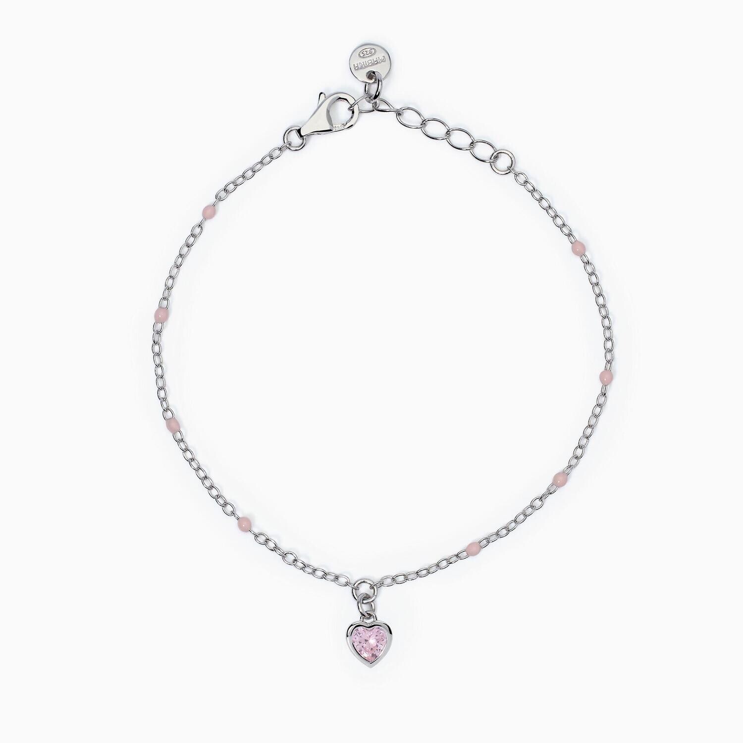 Bracciale da bambina con cuore pendente PETIT C�UR  Mabina Gioielli
