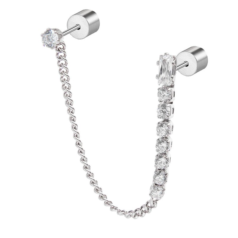 Orecchino a lobo multindosso tennis pendente Marlu' Donna - 31OR0003-W