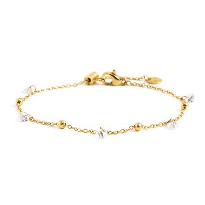Bracciale con zirconi e sfere Marlu' Donna