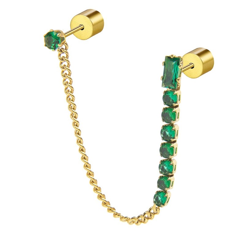 Orecchino a lobo multindosso tennis pendente Marlu' Donna - 31OR0003G-S