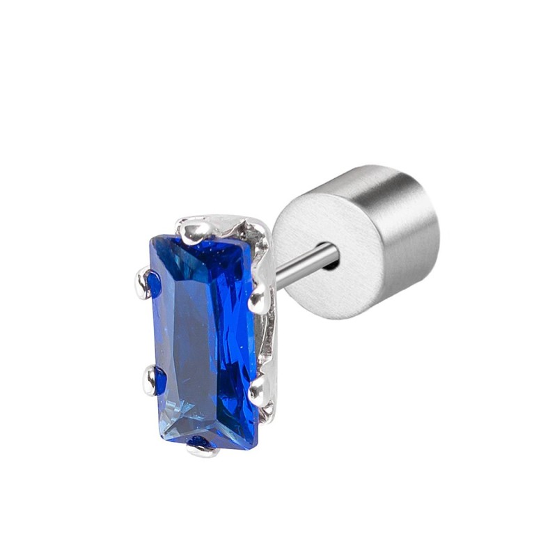 Orecchino a lobo zircone baguette Marlu' Donna - 31OR0002-B