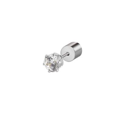 Orecchino a lobo con zircone 4mm Marlu' Donna