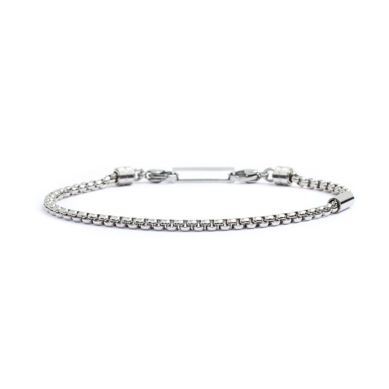 Bracciale catena box rounded 3mm Marlu' Uomo