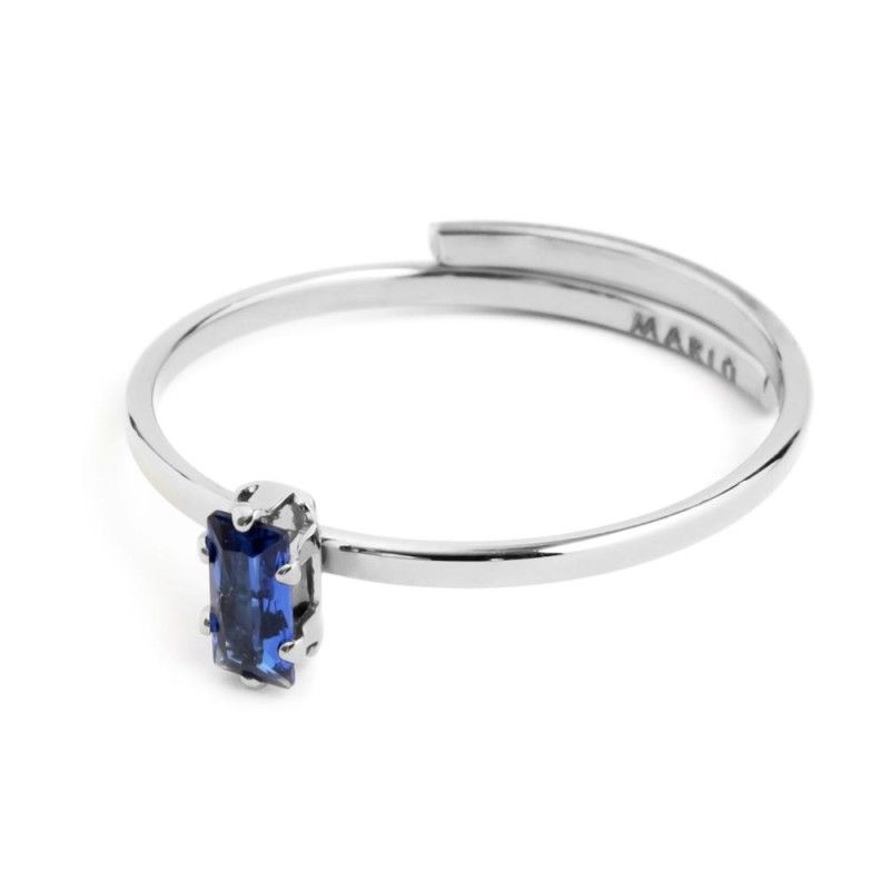 Anello con zircone baguette Marlu' Donna