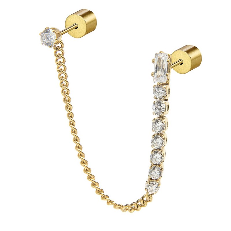 Orecchino a lobo multindosso tennis pendente Marlu' Donna - 31OR0003G-W