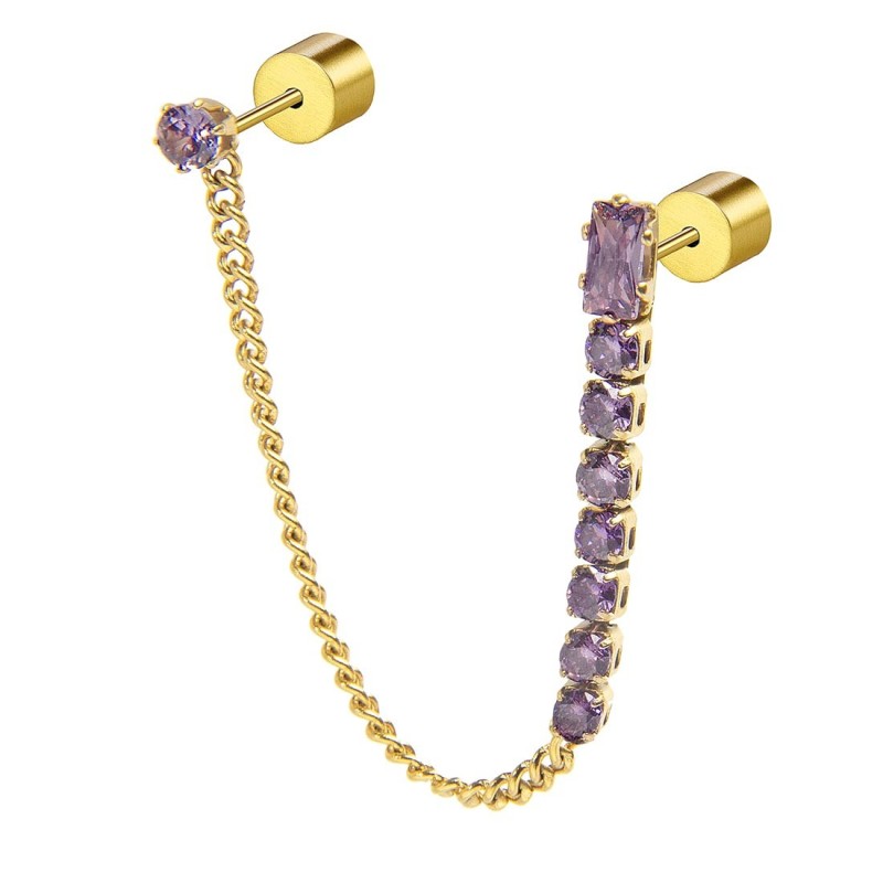 Orecchino a lobo multindosso tennis pendente Marlu' Donna - 31OR0003G-P