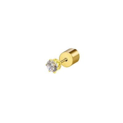 Orecchino a lobo con zircone 3mm Marlu' Donna