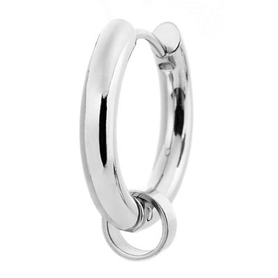 Orecchino a cerchio 19mm con anello per charm Marlu' Donna