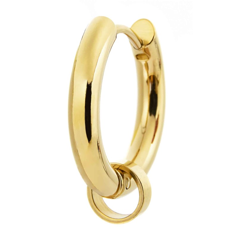 Orecchino a cerchio 19mm con anello per charm Marlu' Donna - 1OR0001G