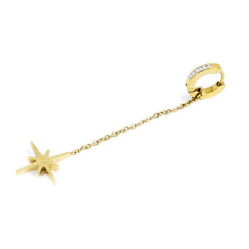 Orecchino cerchio pendente rosa dei venti Marlu' Donna - 33OR0012G