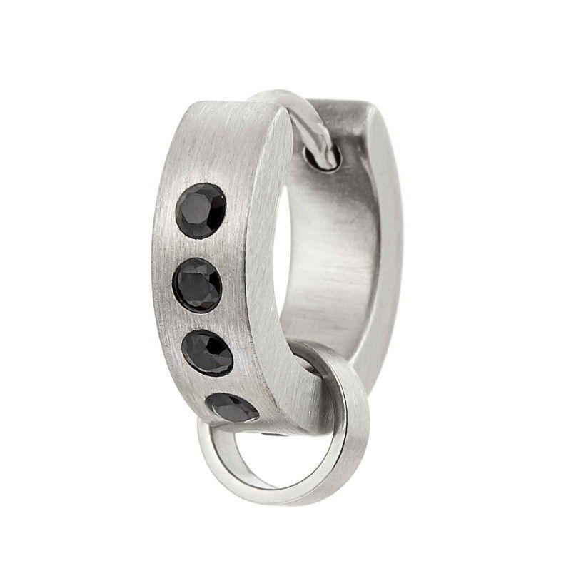 Orecchino a cerchio 14mm con anello per charm Marlu' Donna