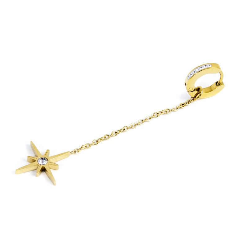 Orecchino cerchio pendente rosa dei venti Marlu' Donna - 33OR0012G