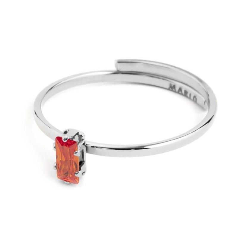 Anello con zircone baguette Marlu' Donna
