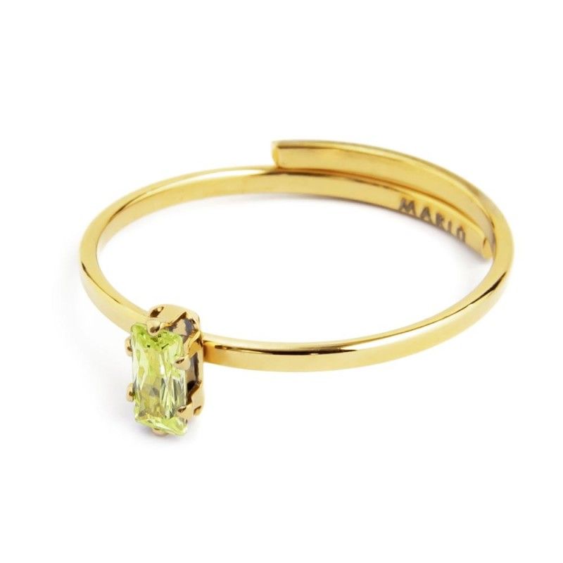 Anello con zircone baguette Marlu' Donna