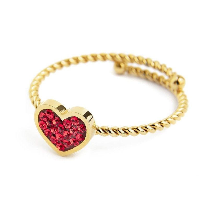 Anello cuore con cristalli Marlu' Donna Anello cuore con cristalli Marlu' Donna