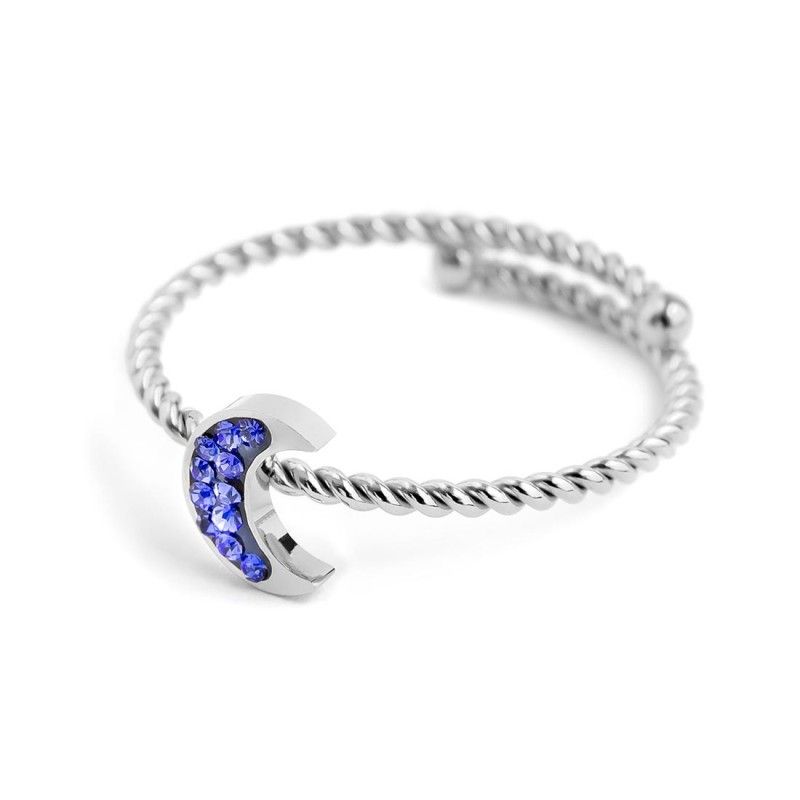 Anello luna con cristalli Marlu' Donna