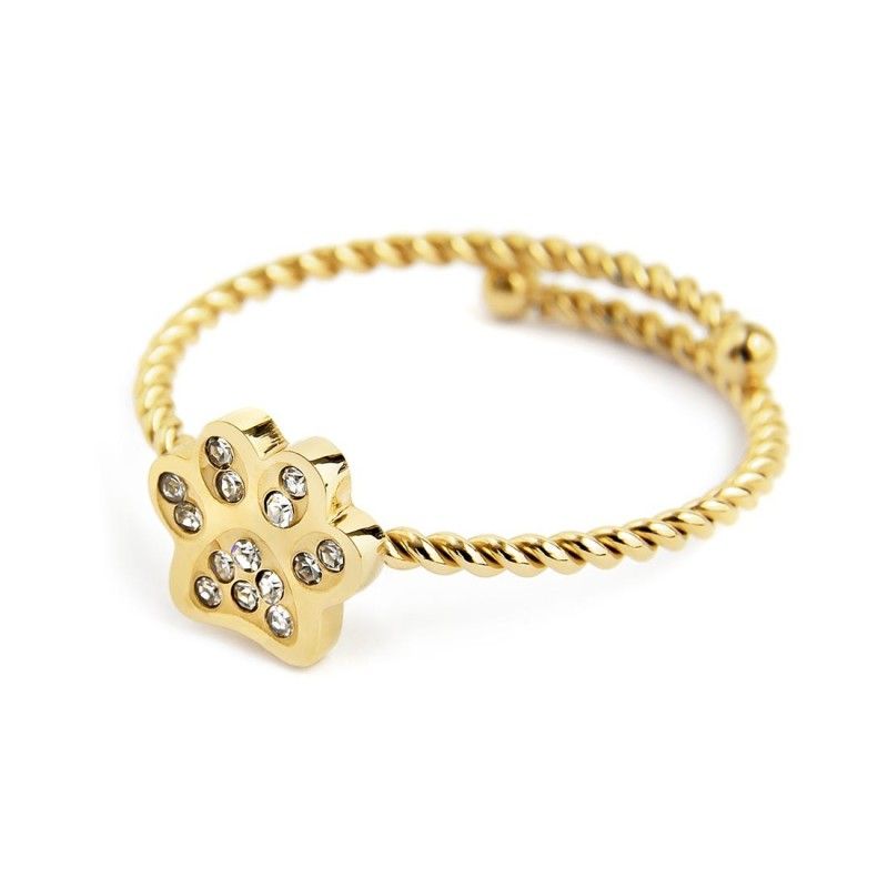 Anello zampina con cristalli Marlu' Donna