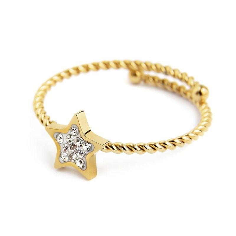 Anello stella con cristalli Marlu' Donna