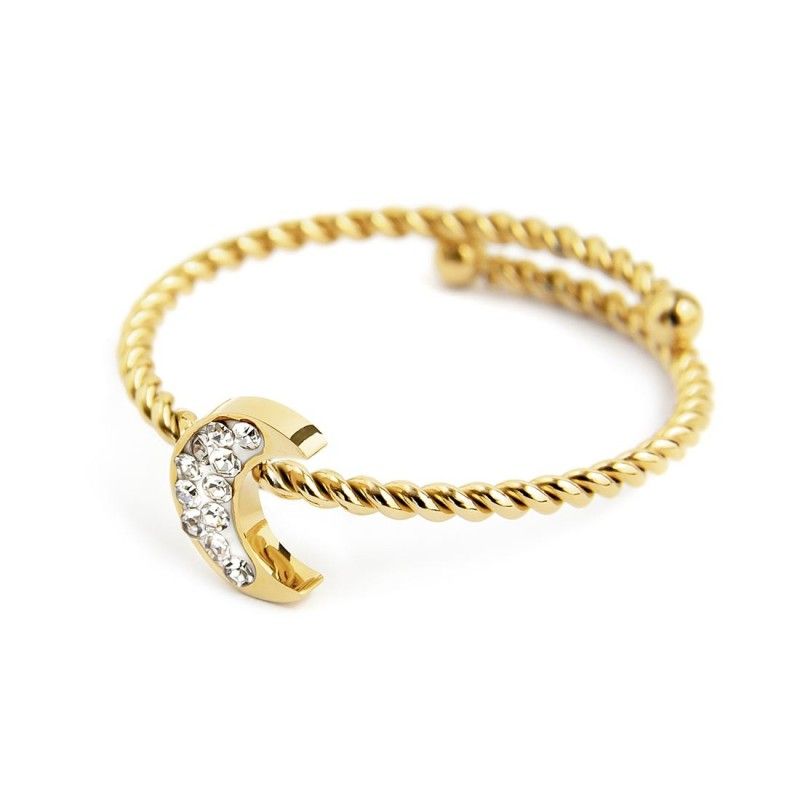 Anello luna con cristalli Marlu' Donna