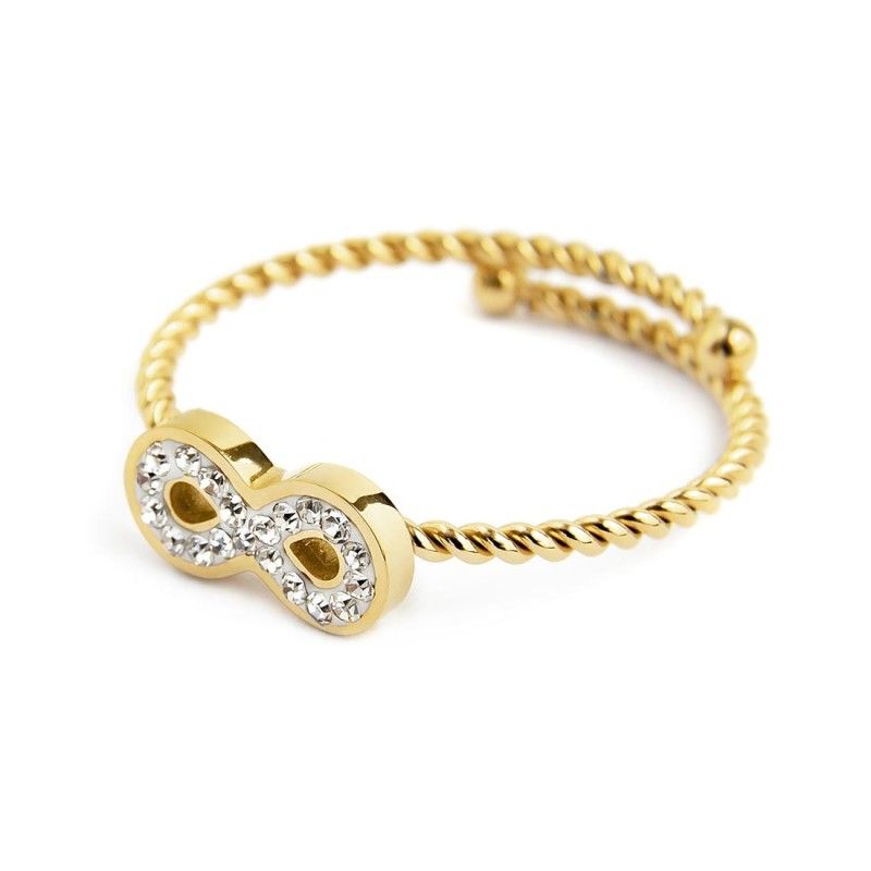 Anello infinito con cristalli Marlu' Donna