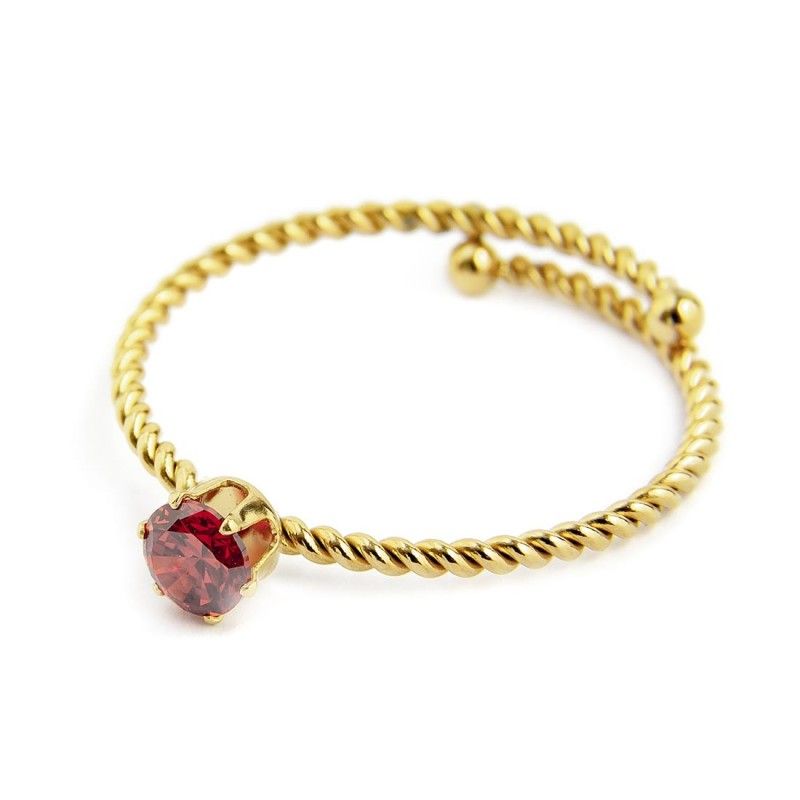 Anello con zircone 4mm Marlu' Donna