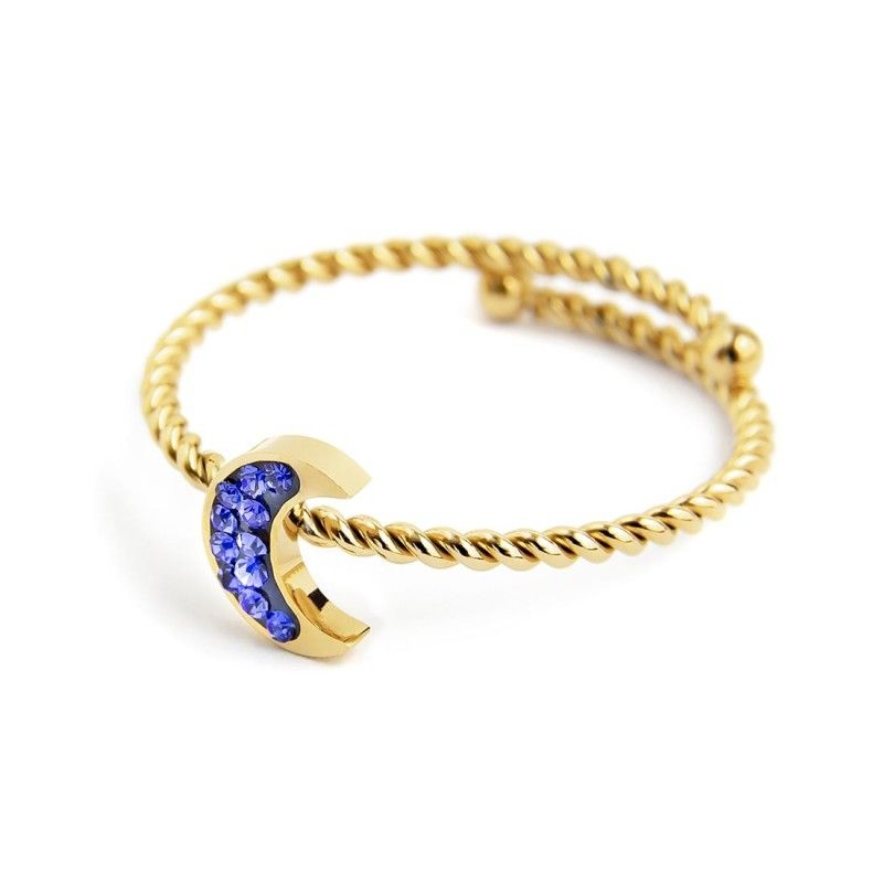 Anello luna con cristalli Marlu' Donna