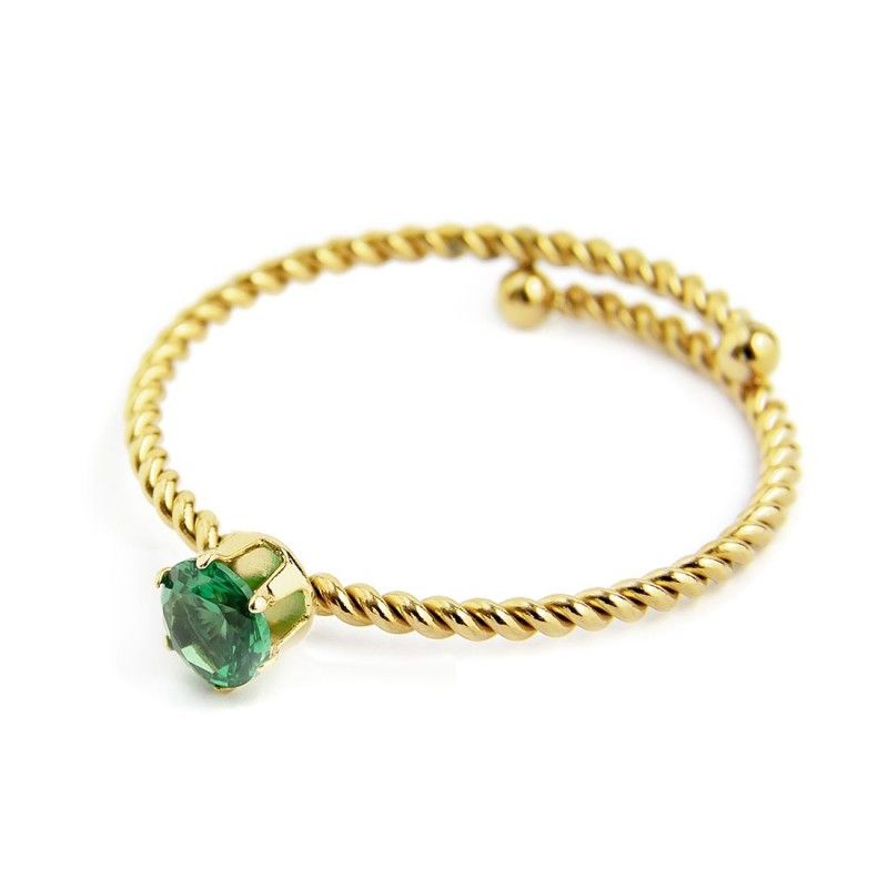 Anello con zircone 4mm Marlu' Donna