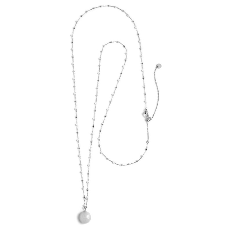 Collana chiama angeli con perle e sfere Marlu' Donna - 15CO012-W