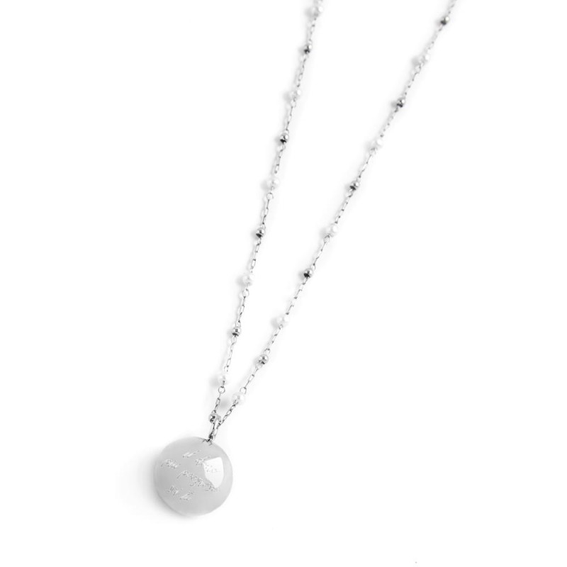 Collana chiama angeli con perle e sfere Marlu' Donna - 15CO012-W