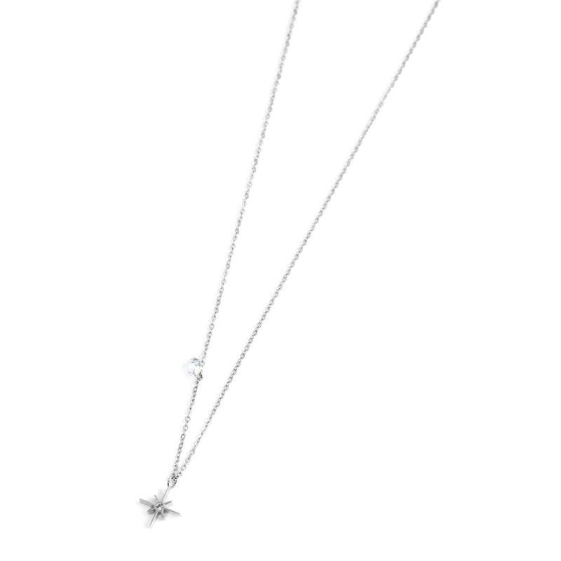Collana rosa dei venti pendente 10mm e zircone Marlu' Donna