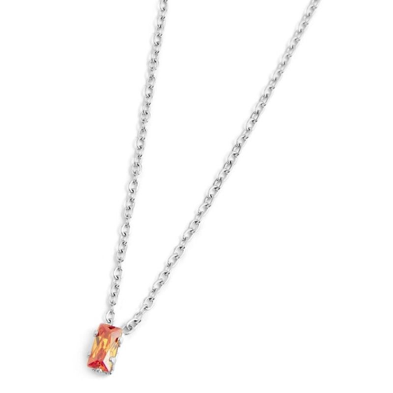 Collana con zircone baguette Marlu' Donna
