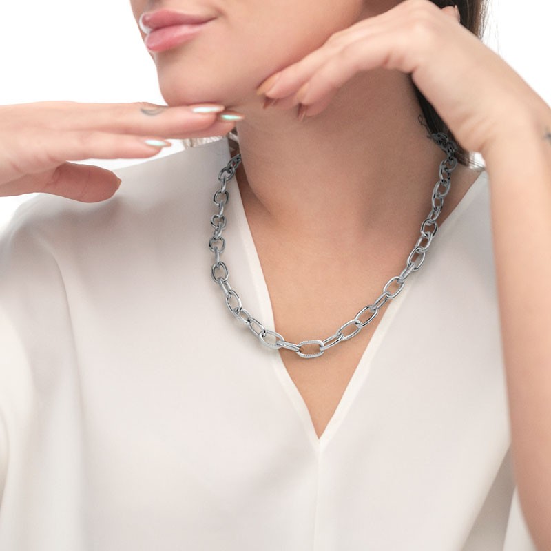 Collana catena maglia larga Marlu' - 2CA0027